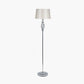 Jenna Silver Metal Twist Detail Floor Lamp