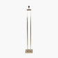 Langston Satin Brass Metal Column Floor Lamp Base