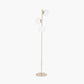 Asterope White Orb and Gold Metal Floor Lamp
