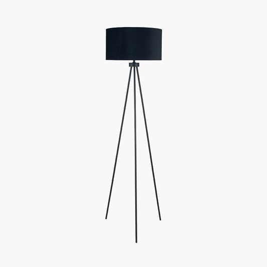 Houston Matt Black Metal Tripod Floor Lamp