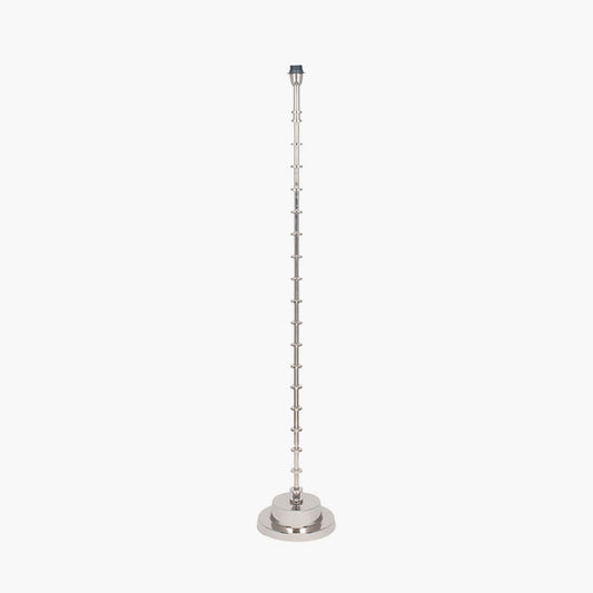 Almas Silver Metal Floor Lamp Base