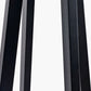 Whitby Matt Black Wood Tapered 4 Post Floor Lamp Base with Edward 45cm Natural Linen Cylinder Lampshade
