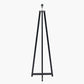 Whitby Matt Black Wood Tapered 4 Post Floor Lamp Base