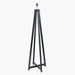 Whitby Matt Black Wood Tapered 4 Post Floor Lamp Base