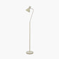 Benedict Sage and Brushed Silver Metal Floor Lamp
