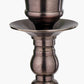 Piero Antique Bronze Metal Candlestick Floor Lamp Base with Winston 45cm White Handloom Tapered Lampshade