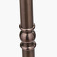 Piero Antique Bronze Metal Candlestick Floor Lamp Base with Winston 45cm White Handloom Tapered Lampshade
