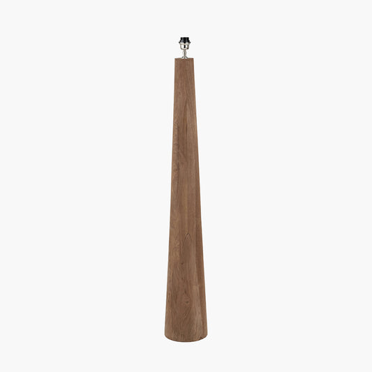 Esha Natural Conical Wood Floor Lamp Base