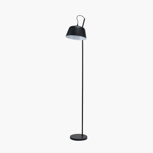 Amalie Black Metal Retro Task Floor Lamp