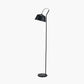 Amalie Black Metal Retro Task Floor Lamp