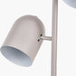 Finn Grey Metal Cloche Two Head Floor Lamp