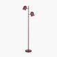 Finn Mulberry Metal Cloche Two Head Floor Lamp