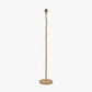 Palau Rattan Wave Floor Lamp Base with Harley 50cm Slubby Hopsack Empire Lampshade