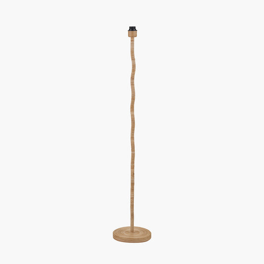 Palau Rattan Wave Floor Lamp Base