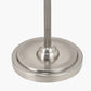 Salvatore Antique Silver Metal Floor Lamp Base with Malia 45cm Olive Green Mushroom Pleat Scalloped Tapered Lamp Shade