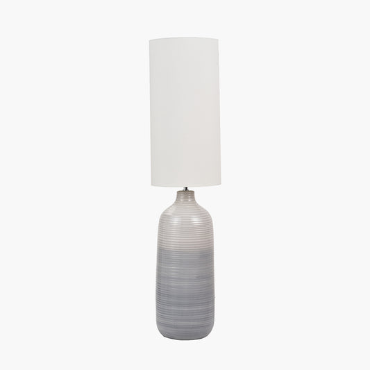 Venus Blue and Grey Ombre Ceramic Floor Lamp