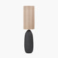 Erika Black Vintage Textured Ceramic Floor Lamp