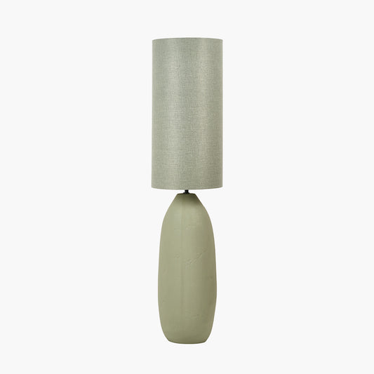 Erika Sage Vintage Textured Ceramic Floor Lamp