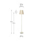 Sophia Putty Metal Bobble Floor Lamp