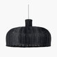 Caswell Black Rattan Dome Non Elec Pendant