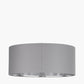 Elin 55cm Steel Grey Poly Cotton and Silver Lining Non Elec Pendant