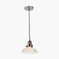 Bowery Ribbed Glass with Antique Bronze Fitting Elec Pendant
