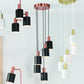 Biba Black and Antique Copper 5 Drop Pendant