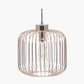 Dania French Gold Metal Wire Pendant