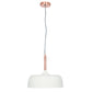Anke Matt Cream Domed Metal Pendant