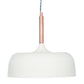 Anke Matt Cream Domed Metal Pendant