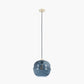 Vicenza Navy Ripple Glass Pendant