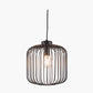 Dania Matt Black Metal Wire Pendant