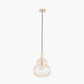 Dania French Gold Metal Wire Shaped Pendant