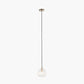 Ella Clear Ribbed Glass Teardrop Pendant
