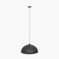 Anders Matt Black and Gold Leaf Metal Dome Pendant
