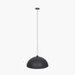 Anders Matt Black and Gold Leaf Metal Dome Pendant