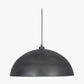 Anders Matt Black and Gold Leaf Metal Dome Pendant