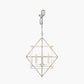 Sirius Antique Silver Metal Multi Arm Cube Pendant