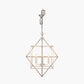 Sirius Antique Silver Metal Multi Arm Cube Pendant