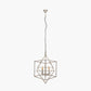 Sirius Antique Silver Metal Multi Arm Cube Pendant