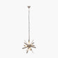 Estella Smoke Glass and Silver Metal Starburst Pendant