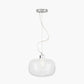 Azores Clear Textured Glass Oval Pendant
