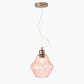 Lisbon Rose Optic Diamond Glass Pendant