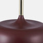 Anke Matt Mulberry Domed Metal Pendant