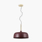 Anke Matt Mulberry Domed Metal Pendant