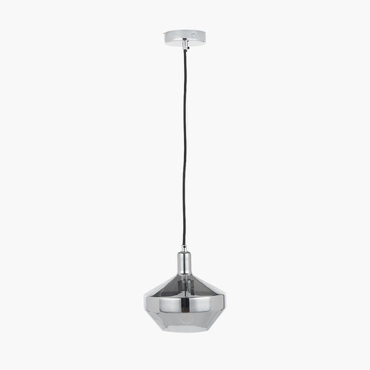 Jaxon Shiny Smoked Glass Domed Pendant