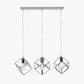 Alessio Shiny Nickel Metal 3 Cube Pendant
