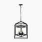 Anis Black Metal 4 Light Cube Pendant