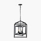 Anis Black Metal 4 Light Cube Pendant