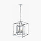 Anis Nickel Metal 4 Light Cube Pendant